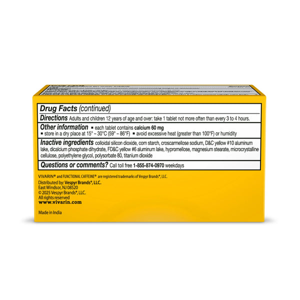 VIVARIN - Drug Facts - Vivarin